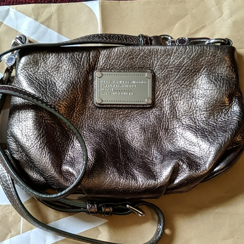 MBMJ Percy Q pewter and silver bag